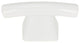 Atlas Homewares Fulcrum Knob, White Gloss