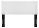 Headboard, King Size, Velvet, White, Modern Contemporary, Bedroom Master Suite