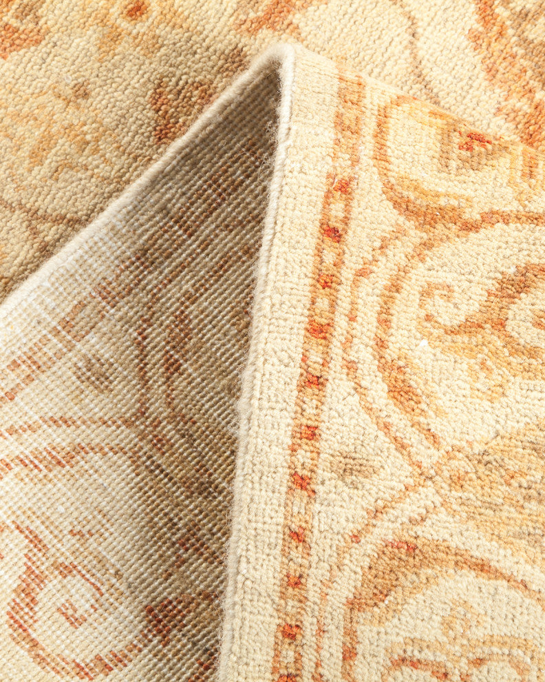 Mogul, One-of-a-Kind Hand-Knotted Runner Ivory, 2'7"x11'10"