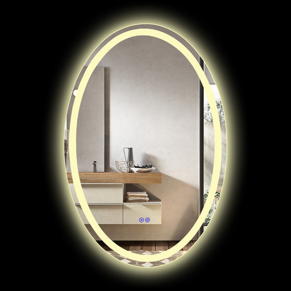 CHLOE Lighting LUMINOSITY Oval TouchScreen LED Mirror