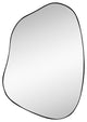 Asymmetrical Mirror, Luxury Decorative Irregular Mirror, 28x20 Black
