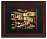 'One Room School' Matted Framed Canvas Art by Lois Bryan