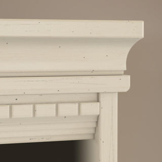 Bush Furniture Fairview Tall 5 Shelf Bookcase in Antique White