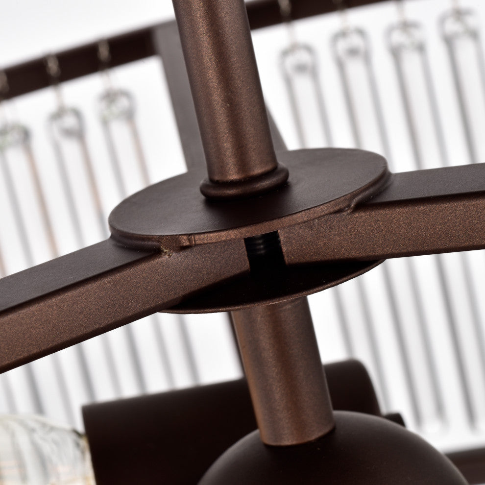 CHLOE Lighting FREY Transitional 3-Light Oil Rubbed Bronze Semi-Flush Fixture
