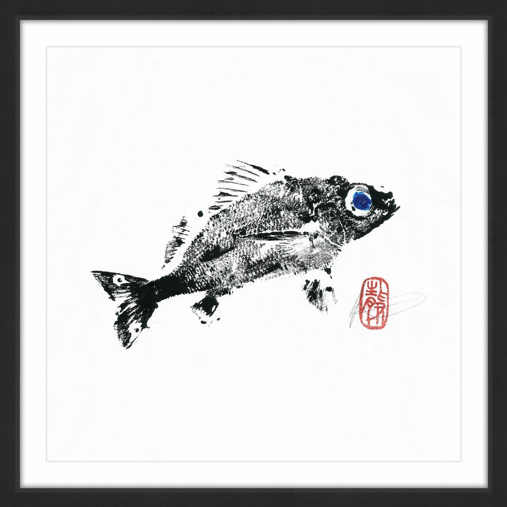 "Grunt" Framed Painting Print, 12"x12"