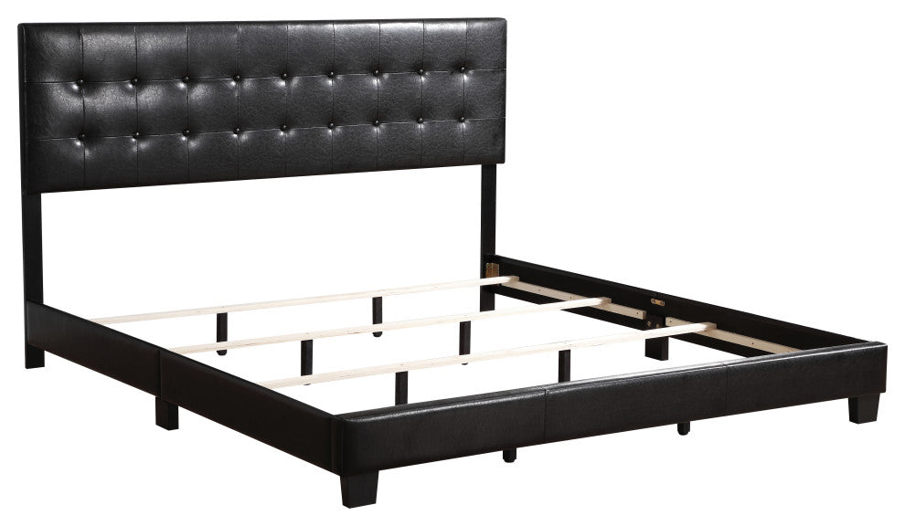 Caldwell Bed, Black, Queen
