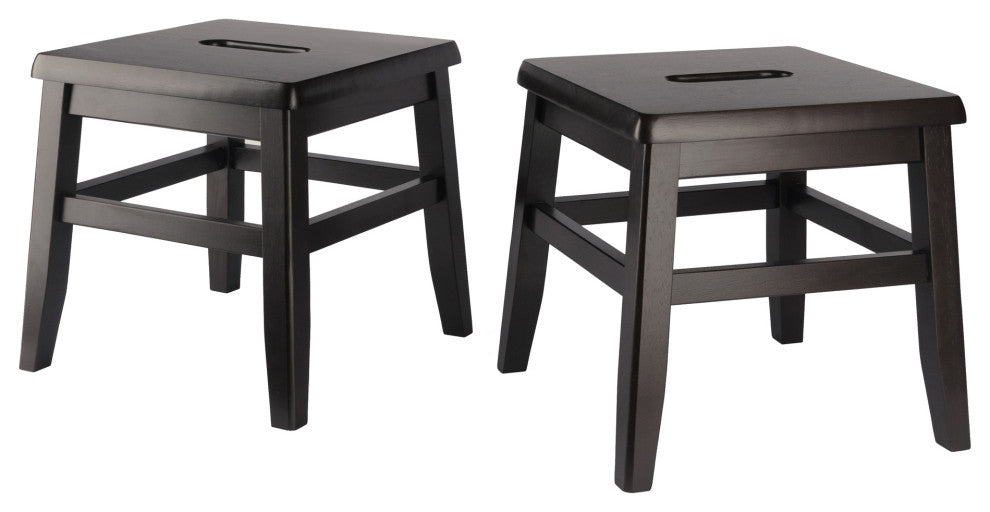 Kaya 2-Pc Conductor Stool Set, Coffee