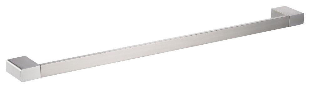 Stelios Bathroom 24" Towel Bar, Brushed Nickel