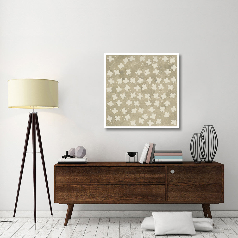 "Wishy Washy Grays III" Digital Paper Print by Shirley Novak, 38"x38"