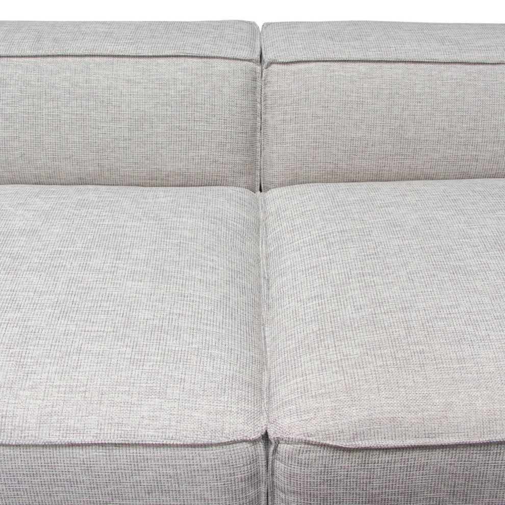 Vice 2PC Modular Sofa in Barley Fabric
