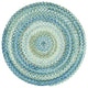 Capel Ocracoke Light Blue 0425_425 Braided Rugs - 5' 6" Round