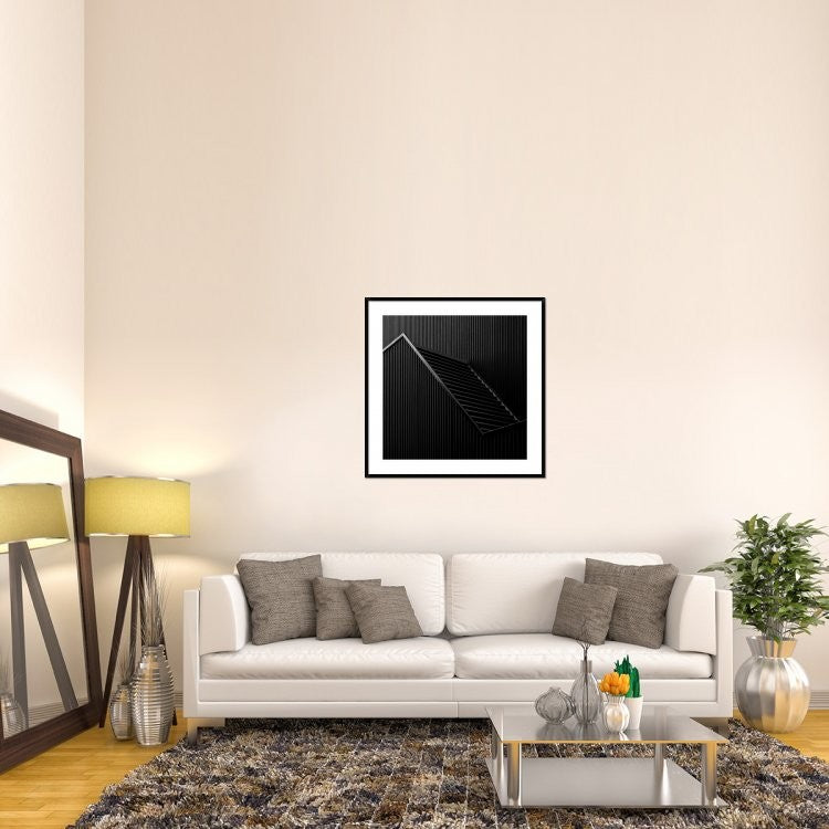 "Black Light" Framed Digital Print by Gilbert Claes, 38"x38"