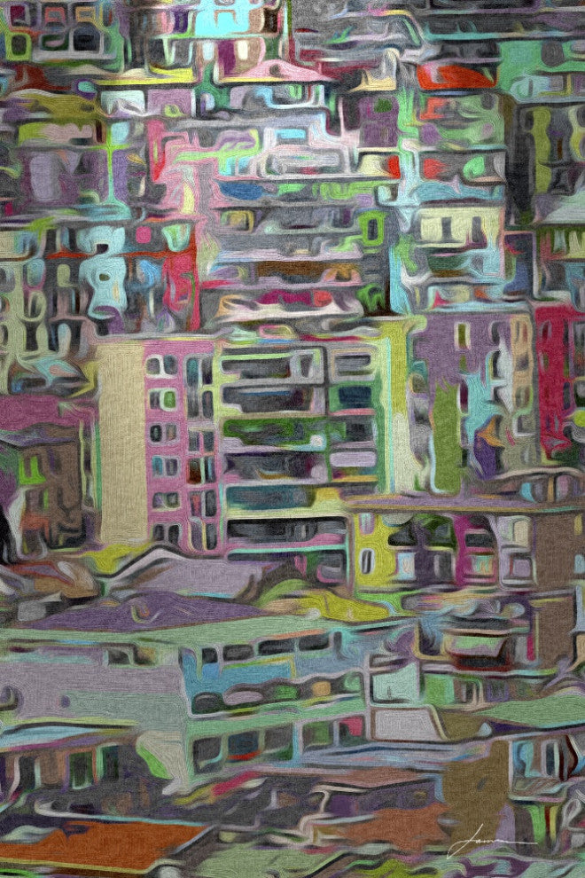 "Stack III" Fine Art Giant Canvas Print, 48"x72"