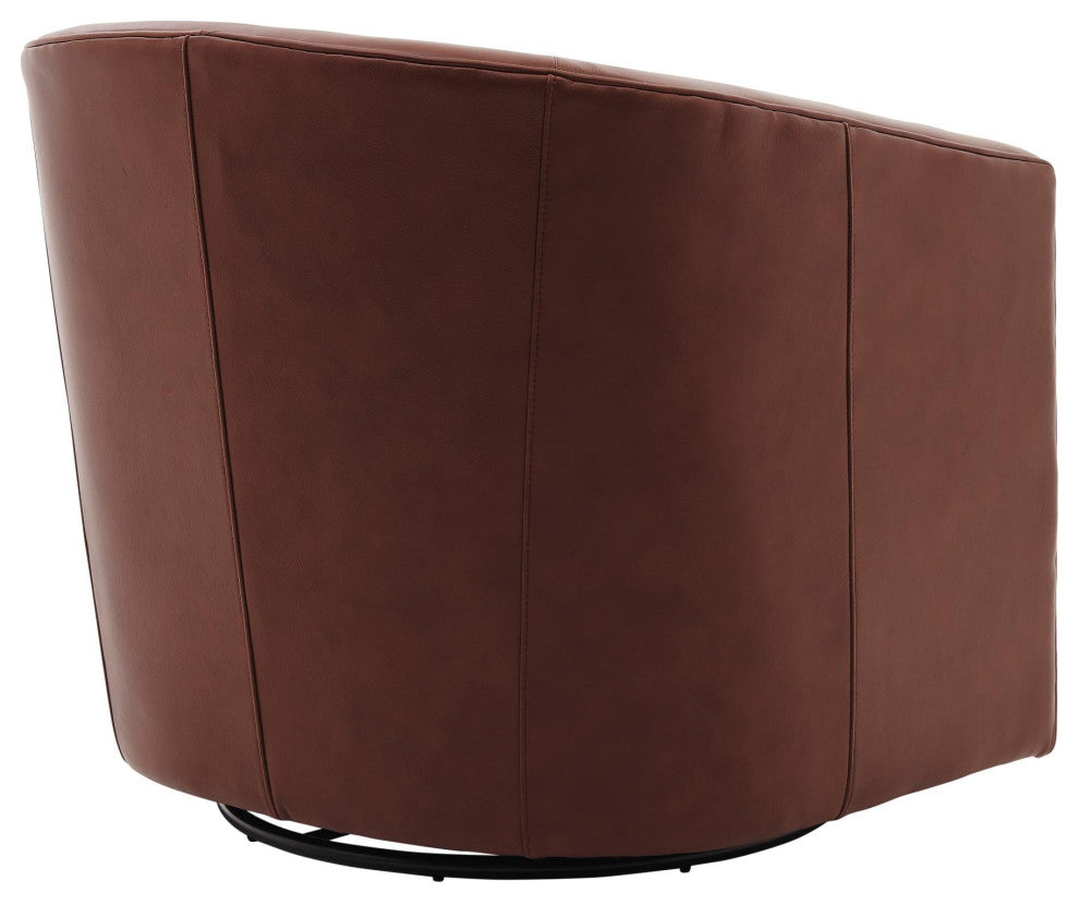 Walsh Swivel Accent Arm Chair, Garrett Brown