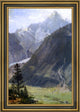 Albert Bierstadt Mountain Landscape Framed Premium Canvas Print, 16"x24"