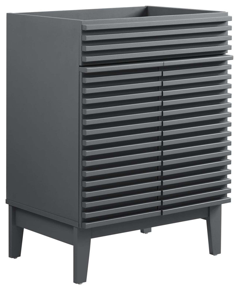 Render Bathroom Vanity Cabinet, Sink Basin Not Included, Gray