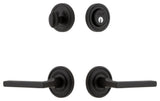 Ageless Iron Loch Rosette Combo Pack Dirk Lever, Black Iron