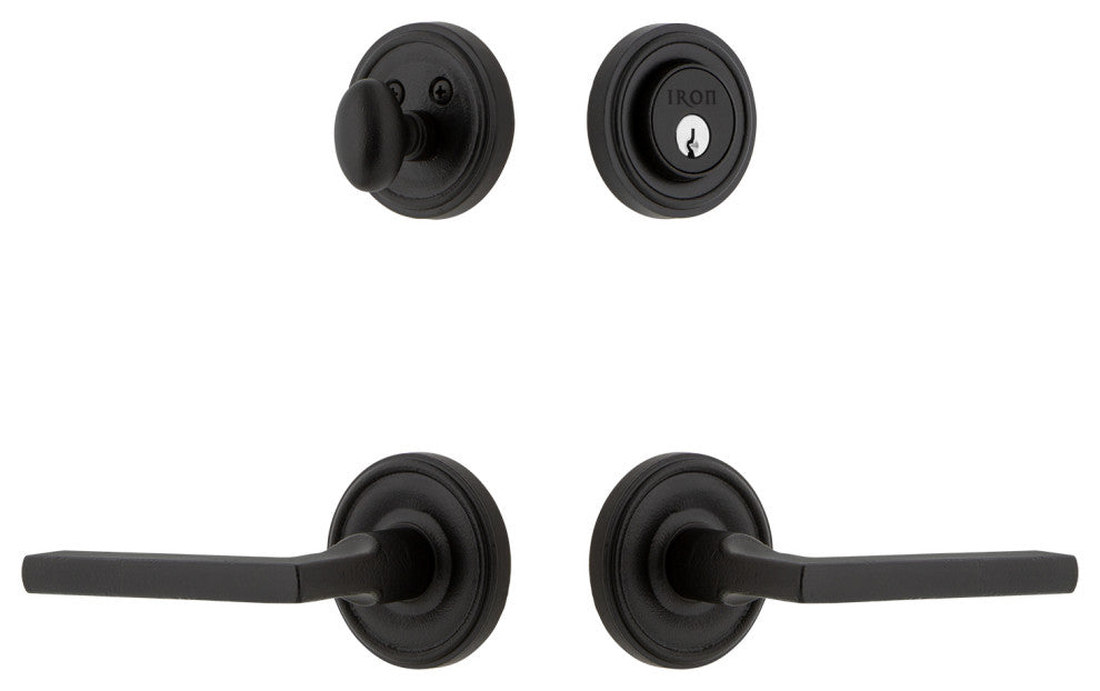 Ageless Iron Loch Rosette Combo Pack Dirk Lever, Black Iron