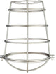 Westinghouse 85031 Cylindrical Metal Cage Shade, Brushed Nickel, 8"
