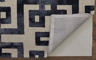 Weave & Wander Marengo Tufted Key Wool Rug, Black, 8'x11'