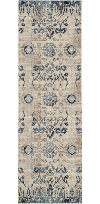 Noori Rug Low-Pile Rolland Ivory/Blue Rug