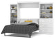 Bestar Pur By Bestar 126 Queen Wall Bed Kit, White