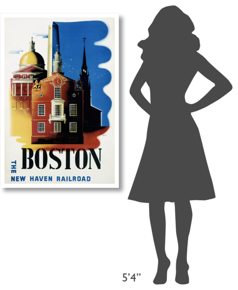 "New Haven Railroad / Boston" Digital Paper Print by Ben Nason, 29"x42"