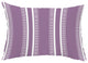 Dashing Stripe 14"x20" Decorative Stripe Outdoor Pillow, Purple