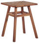 Vincent Patio Wood Side Table - Brown