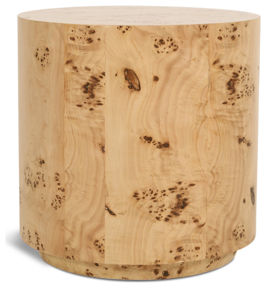 Burl Natural Ash End Table