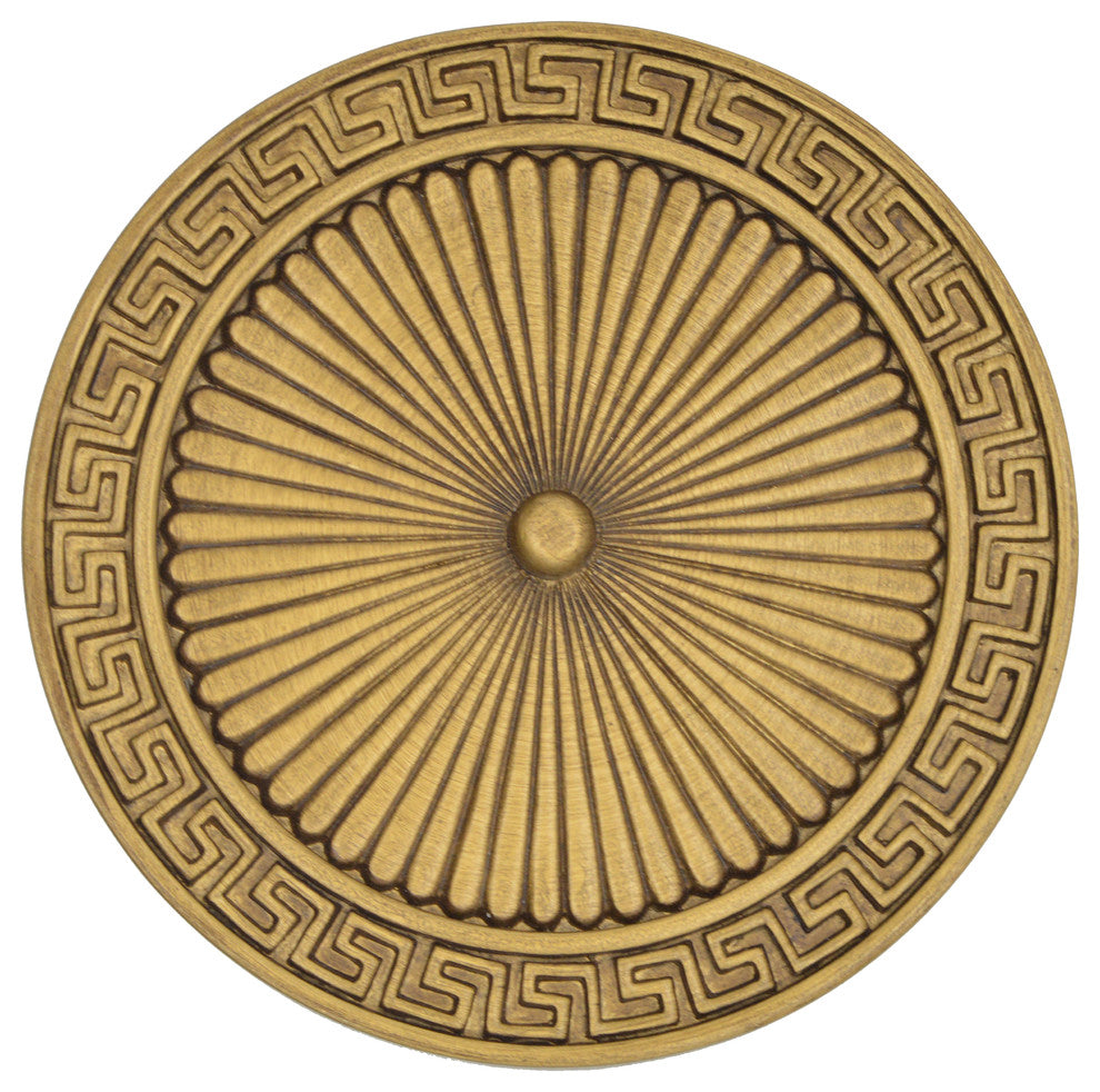 Large Agia Medallion Drapery Holdback, Renaissance Gold, Set of 1