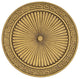 Large Agia Medallion Drapery Holdback, Renaissance Gold, Set of 1
