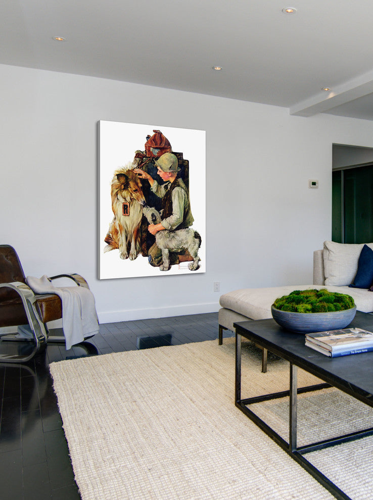 "Raleigh Rockwell" Painting Print on Canvas by Norman Rockwell