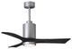 Matthews Fan, Patricia-3 Ceiling Fan, Brushed Nickel, 42", Matte Black