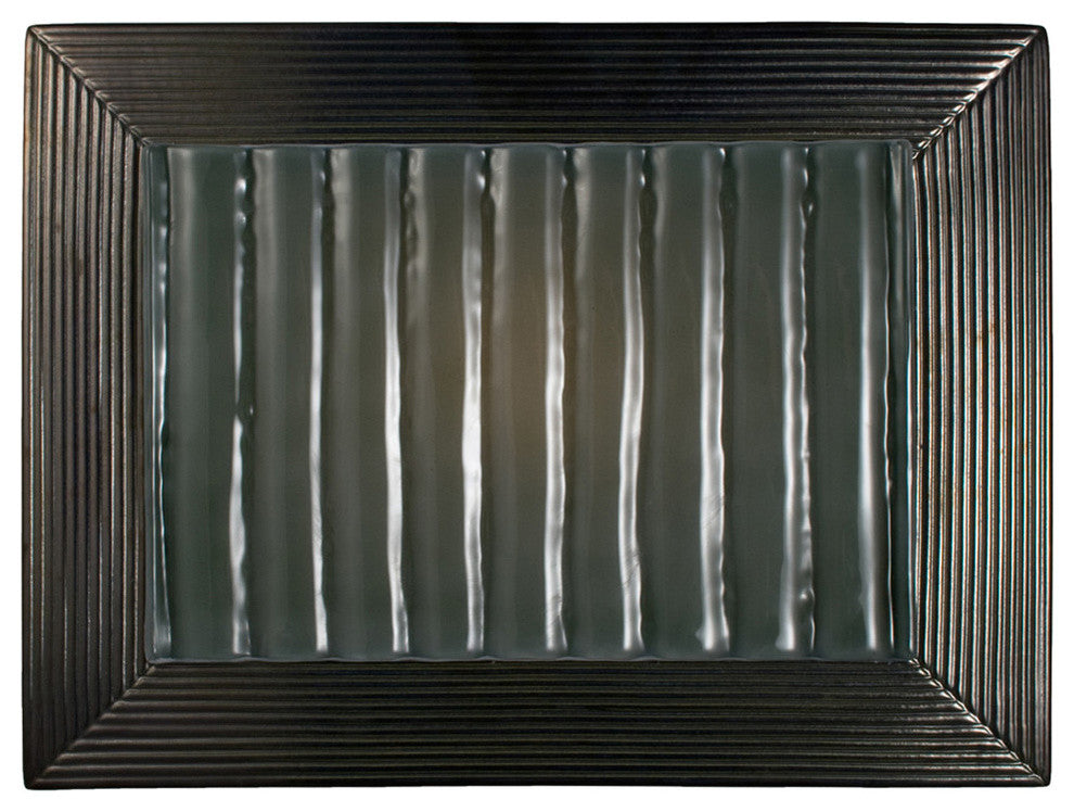 Ripple Wall Sconce, Gunmetal and Seaweed, Bulb Type: E12