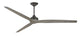 Fanimation Spitfire 84" Fan, Matte Greige Motor, Weathered Wood Blades