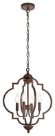 Living District Sandara 4-Light Pendant Weathered Oak
