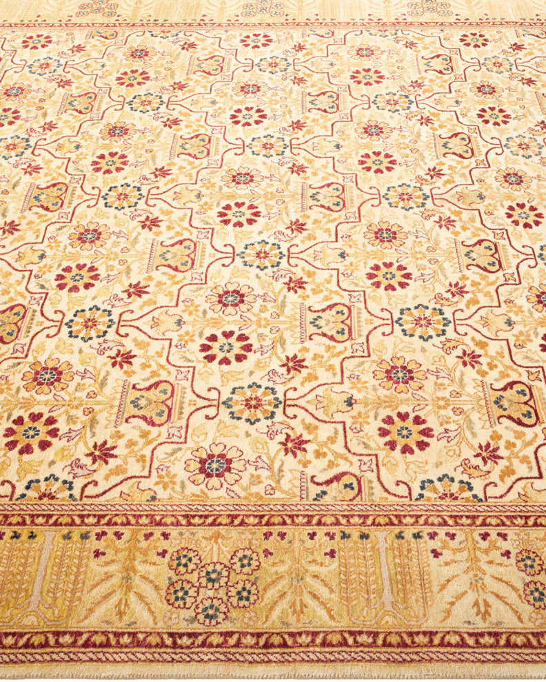 Sofia, One-of-a-Kind Hand-Knotted Area Rug Ivory, 6'2"x8'9"