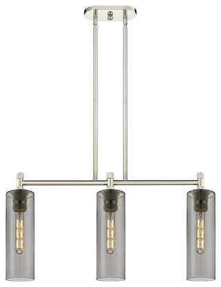 Crown Point 3 30.5" Island Lighting Polished Nickel