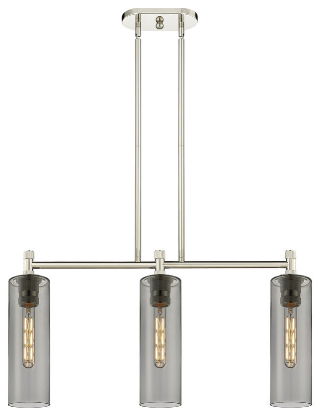 Crown Point 3 30.5" Island Lighting Polished Nickel