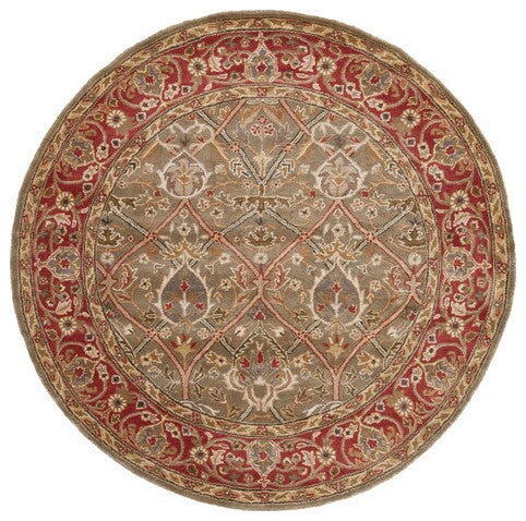 Safavieh Persian Legend Pl819B Rug, Light Green/Rust, 6'0" X 6'0"