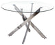Alison Round Glass Dining Table
