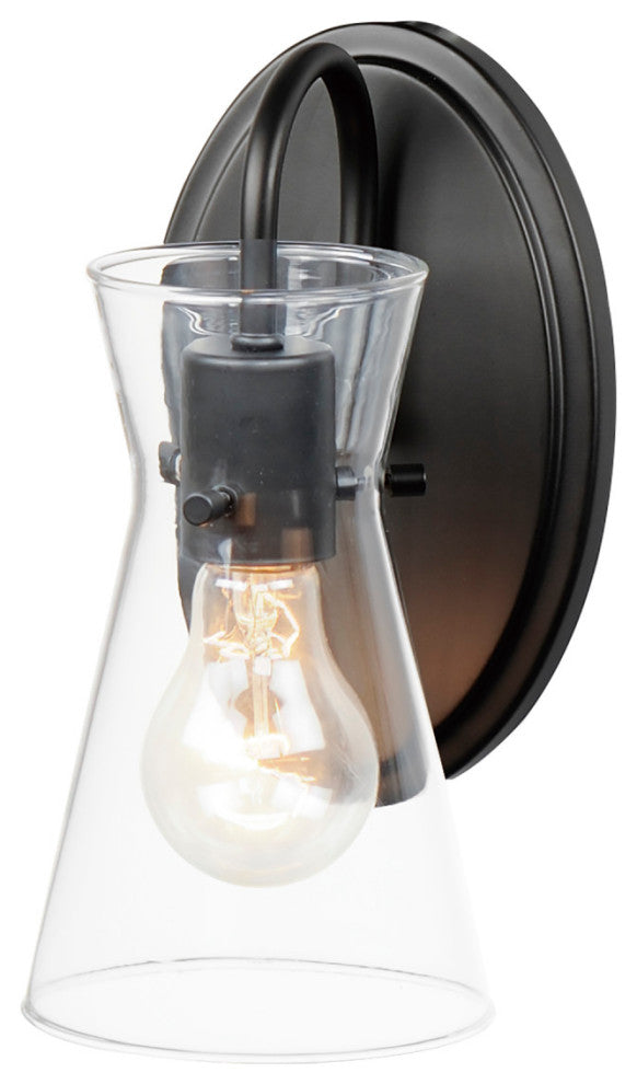 Maxim 12481 Ava 10" Tall Bathroom Sconce - Black