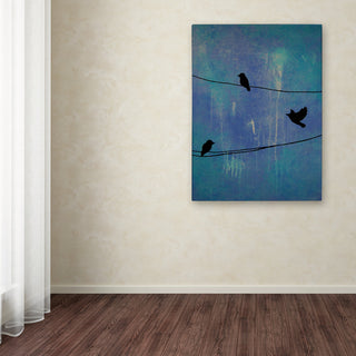 'Birds Arrival' Canvas Art by Nicole Dietz