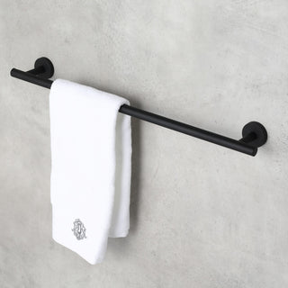 Elizabeth 24 in. Wall Mounted Towel Bar in Matte Black