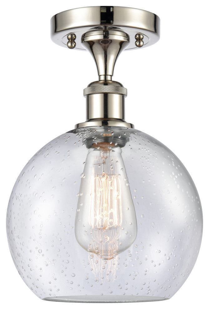 Innovations Lighting 516-1C-PN-G124-8-LED Athens 1 Light 8" Semi-Flush Mount