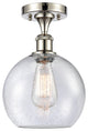 Innovations Lighting 516-1C-PN-G124-8-LED Athens 1 Light 8" Semi-Flush Mount