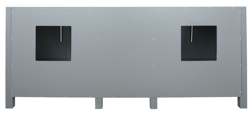 Ziva 80 Dark Grey DB Vanity, Cultured Marble Top, Sink, 30 Mirrors, Faucet