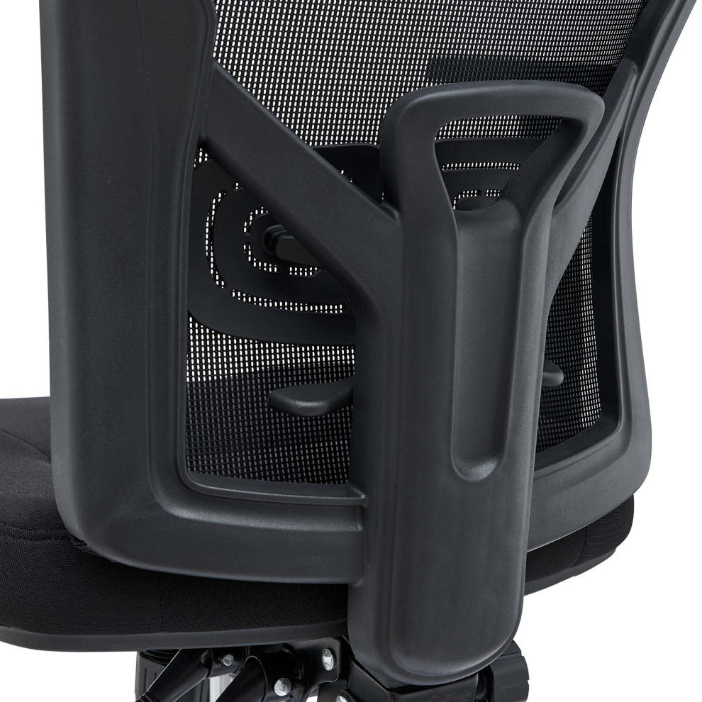 Computer Work Desk Chair, Fabric, Black, Modern, Home Business Office Furniture