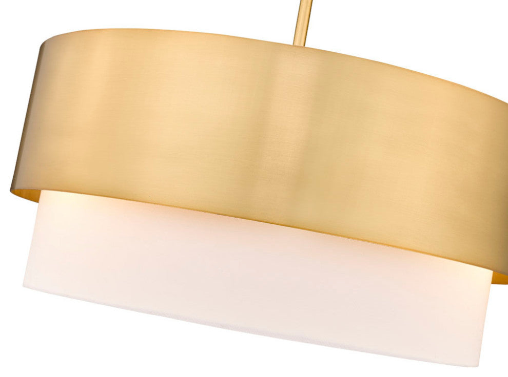 Z-Lite 495P18 Counterpoint 3 Light 18"W Pendant - Matte Black